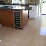 Polished Concrete Floor in Kitchen