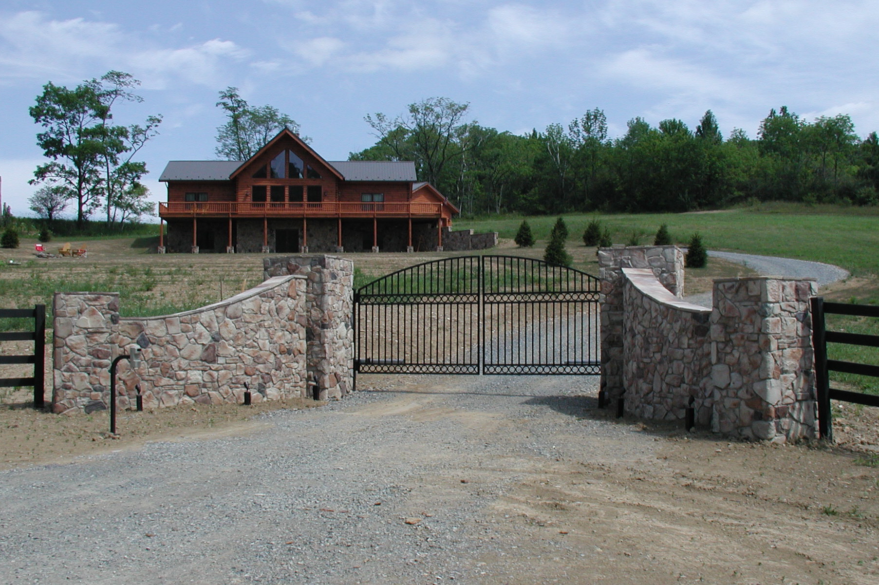 Beautiful Country Entrance Way and Gate