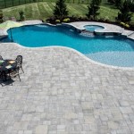Outdoor Pool with Stone Patio
