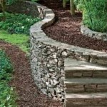 Old Timey Style Retaining Wall