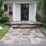 Nice Stone Work on Walkway and Front Porch Steps